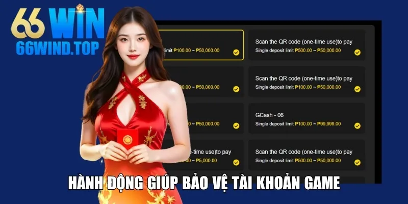 Hành động giúp bảo vệ tài khoản game