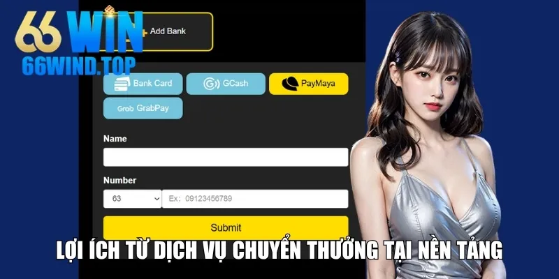 Lợi ích từ dịch vụ chuyển thưởng tại nền tảng